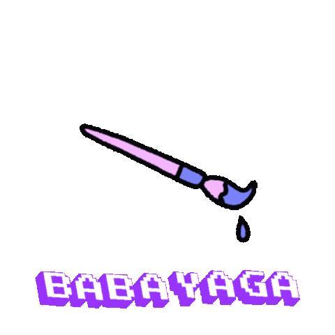 Babayaga Sticker by Tom Chertier