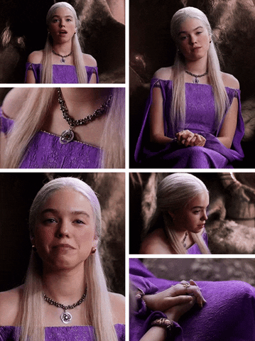 Hotd Costume - Rhaenyra Targaryen Purple Dress Season 1 GIF