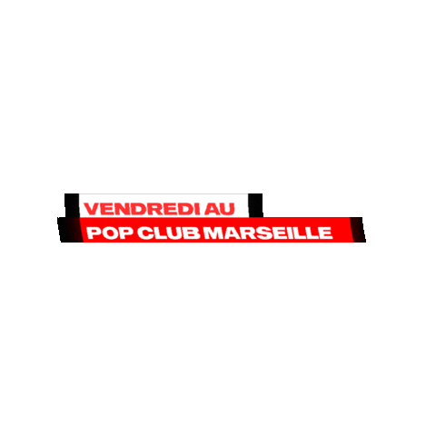Le Pop Club Marseille Sticker