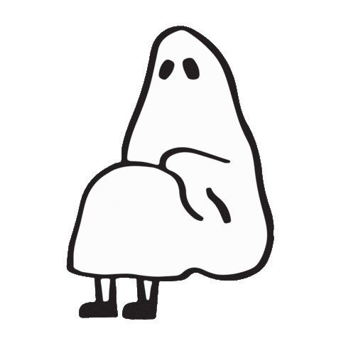 Halloween Ghost Sticker by Teaspoon studio