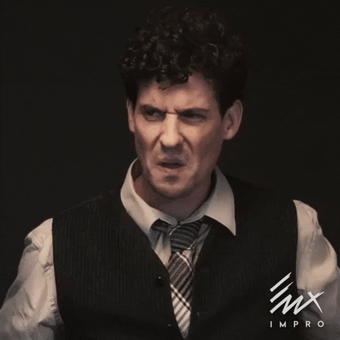 Disgusted GIF by EUX Compagnie d'Improvisation