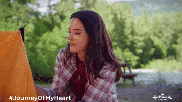 Abby Camping GIF by Hallmark Channel