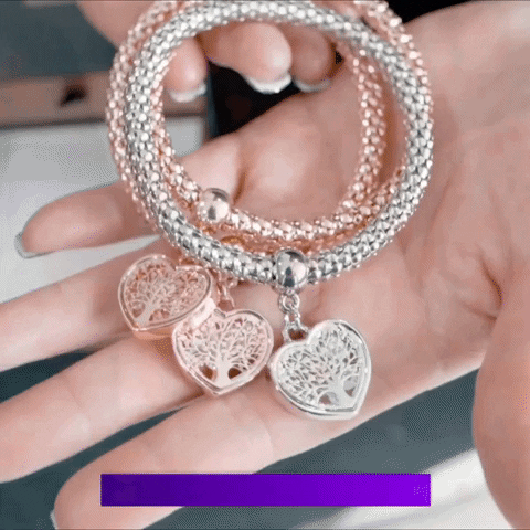 Heart Charm Bracelets GIF