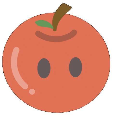 Apple Smile Sticker