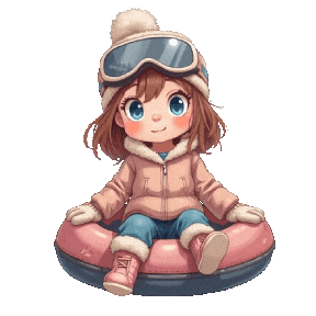 Boys Girls Snow Sticker
