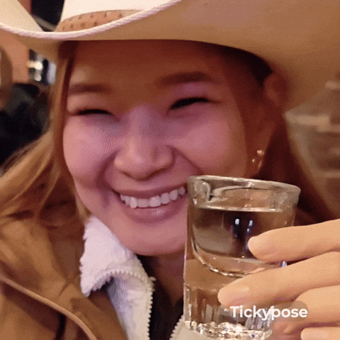 Cheers Cowboy Hat GIF