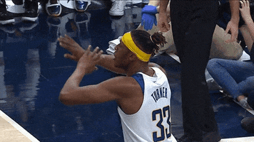 Blue And Gold Basketball GIF by Indiana Pacers