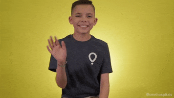 Vinny Hello GIF by Children's Miracle Network Hospitals