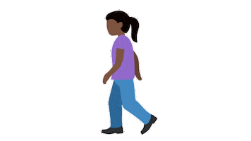 Woman Walking Sticker by EmojiVid