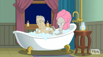 Relax Bubbles GIF by American Dad