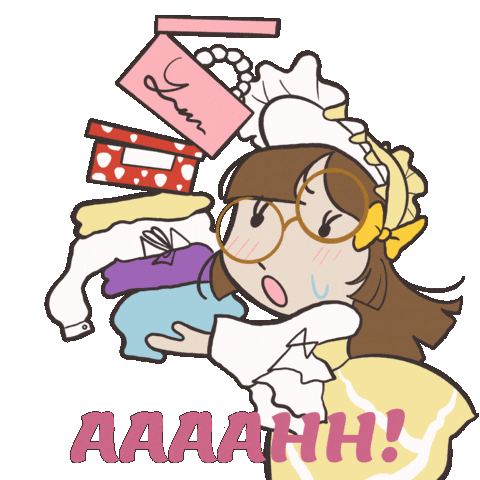 Cute Girl Falling Sticker by Creative Technology & Design at FIT