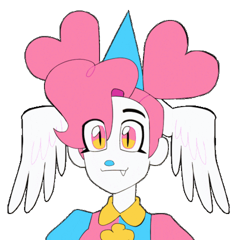 Angel Clown Sticker