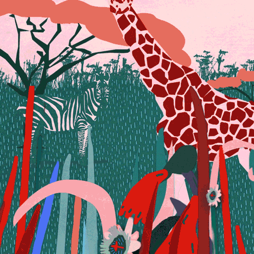 Plants Giraffe GIF