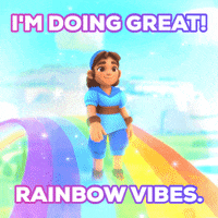 Vibing Rainbow Road GIF by Everdale