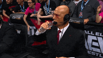 Nervous Drinking Water GIF