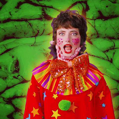 Clown Reaction GIF by Sarah Squirm