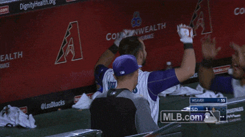 arizona diamondbacks hug GIF by MLB