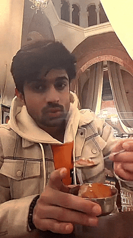 Abhishek Eating GIF