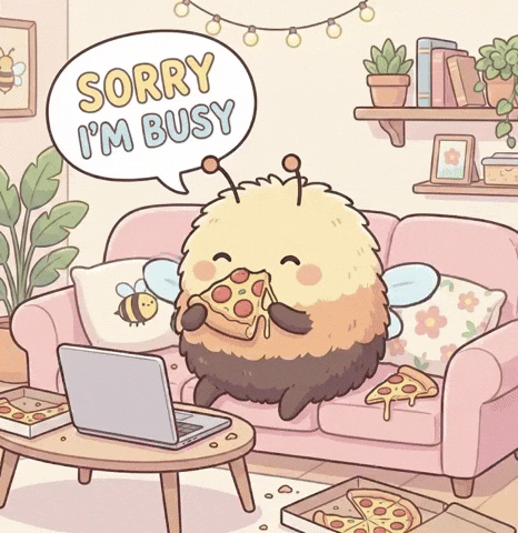 Pizza Eating GIF by KuteCosmos | Home of Fruffy