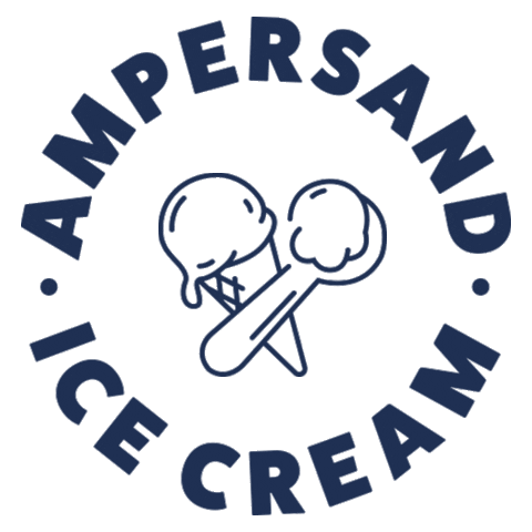 Ampersand Ice Cream Sticker