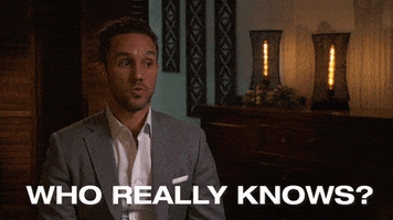 Confused Who Knows GIF by The Bachelorette