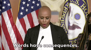 Ayanna Pressley Words Have Consequences GIF by GIPHY News