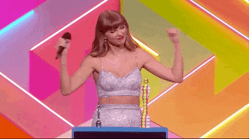 Taylor Swift Victory GIF by BRIT Awards