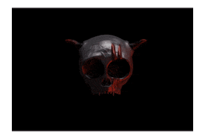 Skull Sticker by vcreativeit
