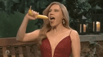 kate mckinnon banana GIF by Saturday Night Live