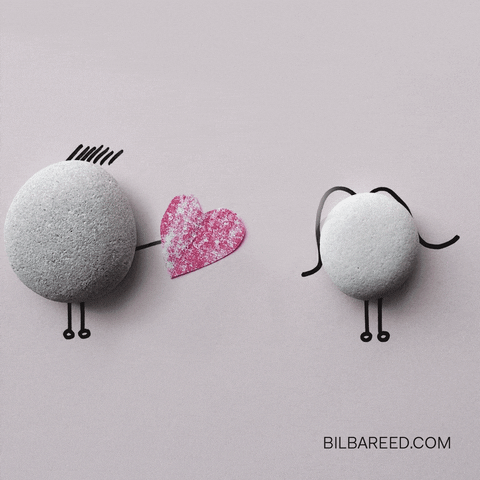 i love u heart GIF by Bilbareed