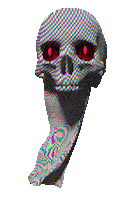 skull GIF by badblueprints