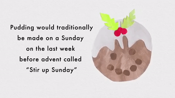 Christmas Pudding Collage GIF