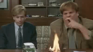 Image result for chris farley my god gif