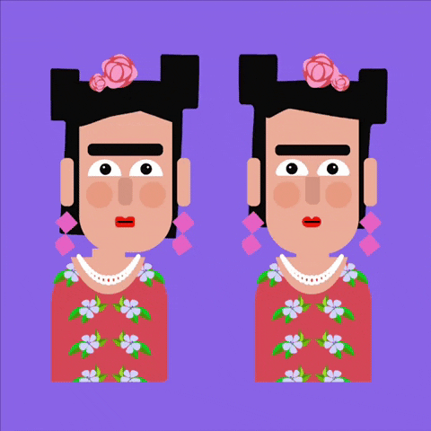 Frida Kahlo Flower GIF