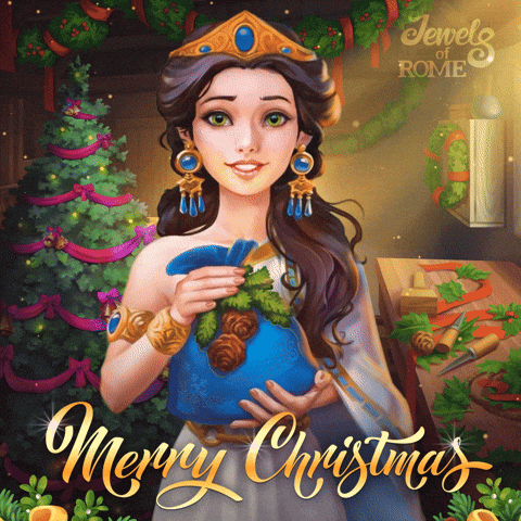 Merry Christmas Smile GIF by G5 games