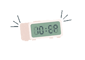 Wake Up Alarm Sticker by Idep Barcelona