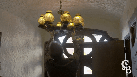 Lighting Chandelier GIF by Casa Bonita - Find & Share on GIPHY