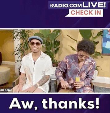 Bruno Mars Thank You GIF by Audacy
