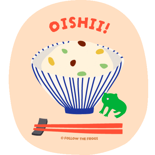 Rice Bowl Japan Sticker by Follow The Frogs