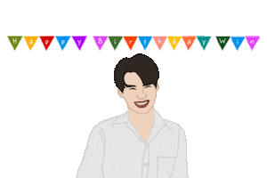 Happy Birthday Tine Sticker