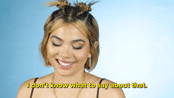 I Dont Know What To Say Hayley Kiyoko GIF by BuzzFeed