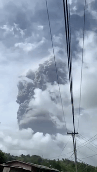 Ash Plumes Loom Over St Vincent After Second Volcanic Eruption