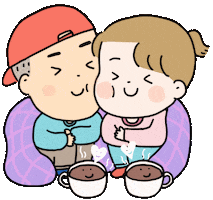 I Love You Coffee Sticker by 大姚Dayao