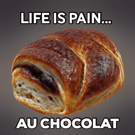 Pain Au Chocolat Life GIF by Anne Horel