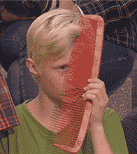 weird comb GIF