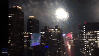 Fireworks Light Up New York's Skyline