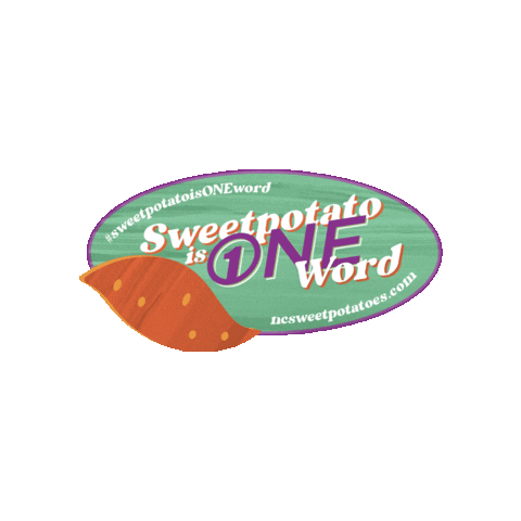 North Carolina Word Sticker by NC SweetPotatoes
