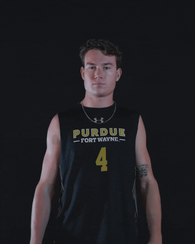 Volleyball Cross Arms GIF by Purdue Fort Wayne Athletics