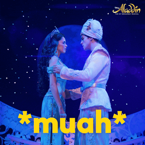 Aladdin Kiss GIF by Disney On Broadway