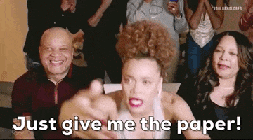 Give It To Me Paper GIF by Golden Globes